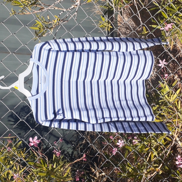 No Boundaries Light Striped Sweater, Size L - Picture 1 of 8